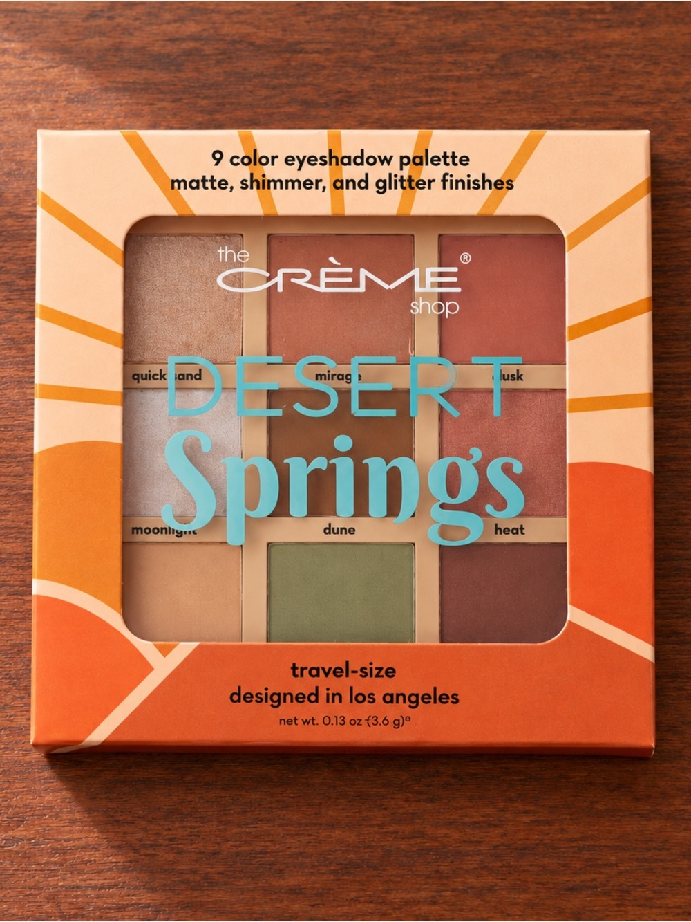 The Crème Shop Desert Springs 9-Color Eyeshadow Palette